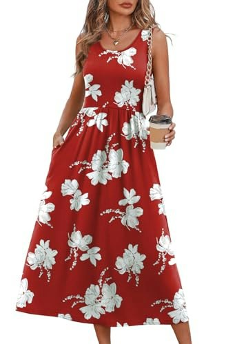 Women's Flowy Midi Sundress: $25.49 Women's Flowy Midi Sundress: $25.49