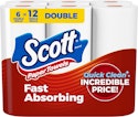 Scott Double Roll Choose-A-Sheet Paper Towels 6-Pack for $6.50 via Sub. & Save + free shipping w/ Prime