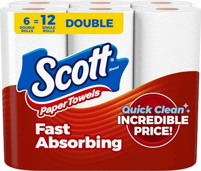 Scott Double Roll Choose-A-Sheet Paper Towels 6-Pack for $6.50 via Sub. & Save + free shipping w/ Prime