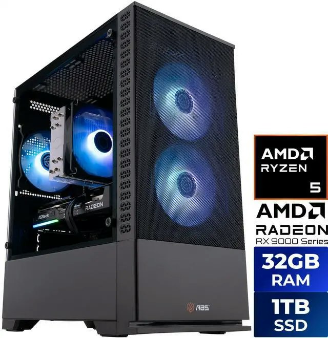 ABS Cyclone Ruby Ryzen 5 9600X Gaming Desktop PC: $1,600