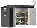 DWVO 9x4-Foot Steel Outdoor Storage Shed for $230 + free shipping