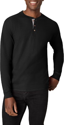 Hanes Men's Beefy-T Henley Shirt for $6 + free shipping w/ Prime