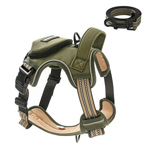 No-Pull Dog Harness and Leash Set: $23.99