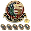 250th Anniversary USA Enamel Lapel Pin 10-Pack for $10 + $3.99 shipping