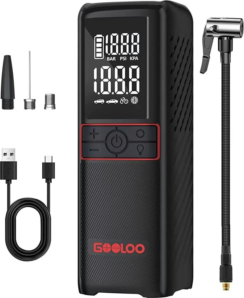 Gooloo 160-PSI Portable Air Compressor: $38