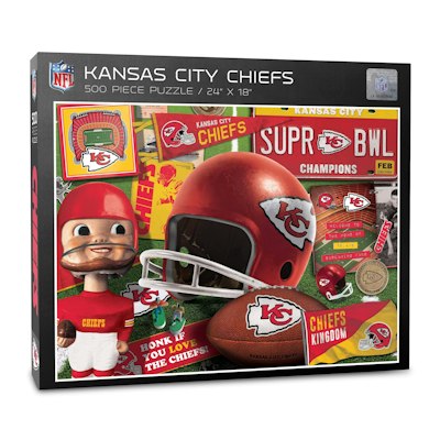 YouTheFan NFL Retro Series 500-Piece Puzzle for $8 + free shipping w/ Prime