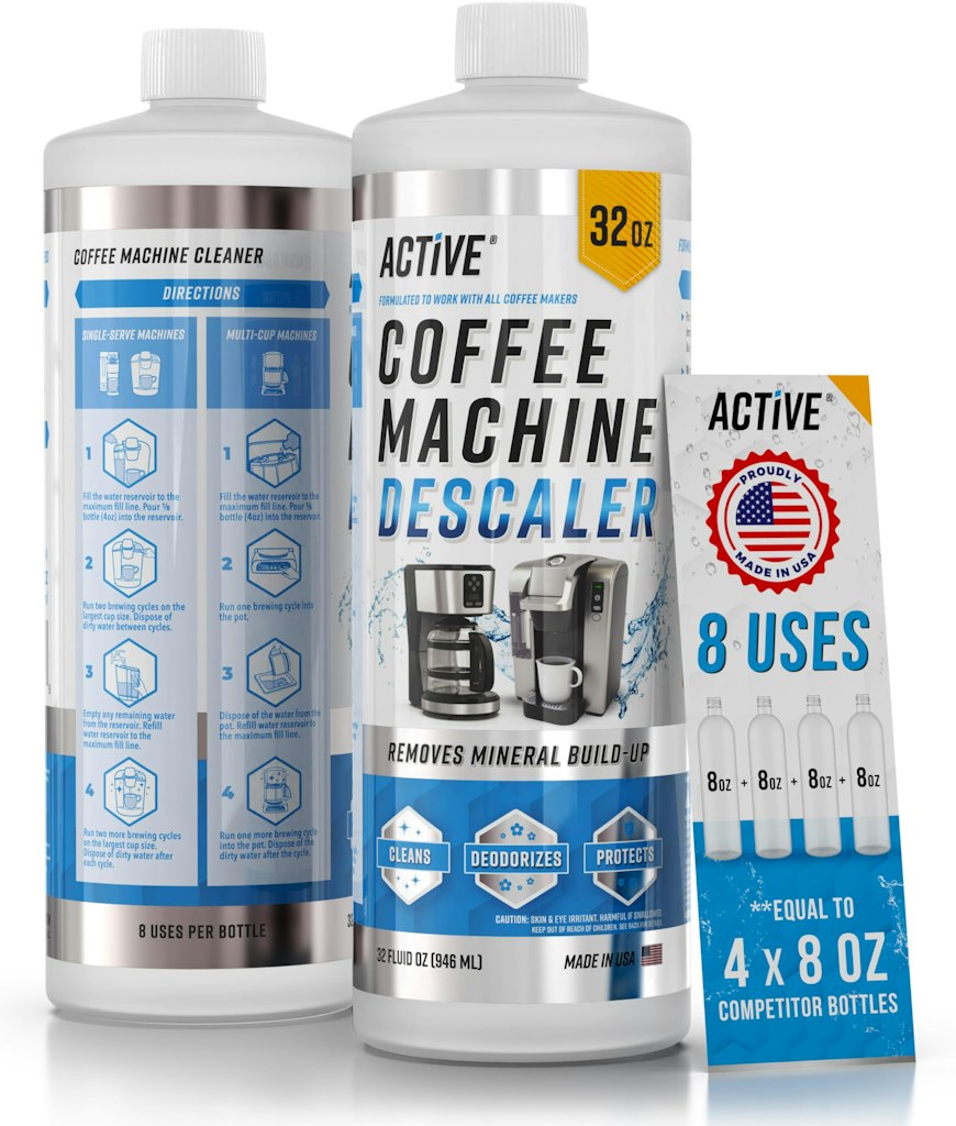 Active Coffee Machine Descaler Descaling Solution, 32 oz.: $17 w/ Sub & Save