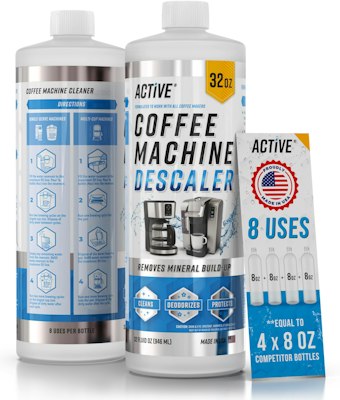 Active Coffee Machine Descaler Descaling Solution, 32 oz. for $17 w/ Sub & Save + free shipping w/ Prime