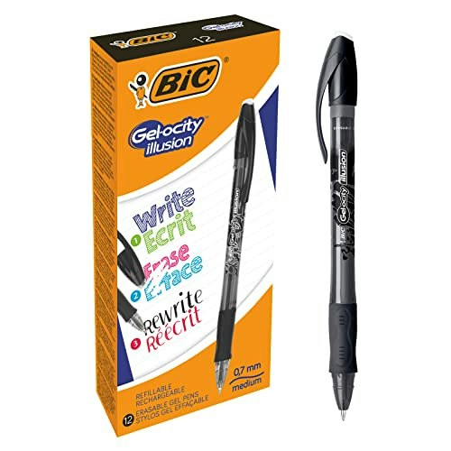 Bic Gel-Ocity Illusion 0.7mm Gel Pens 12-Pack: $37.11