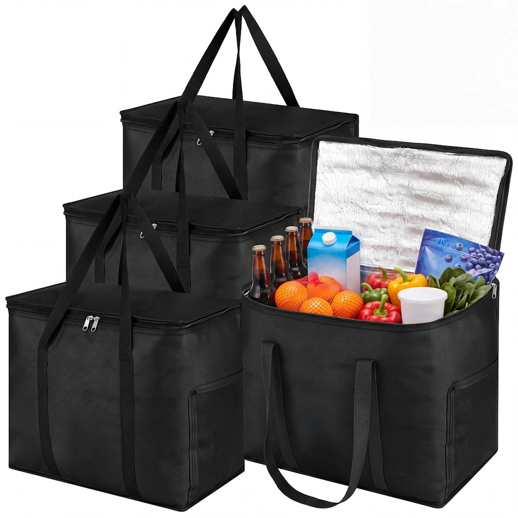 Insulated Reusable 30L Grocery Bags 2-Pack: $9.99