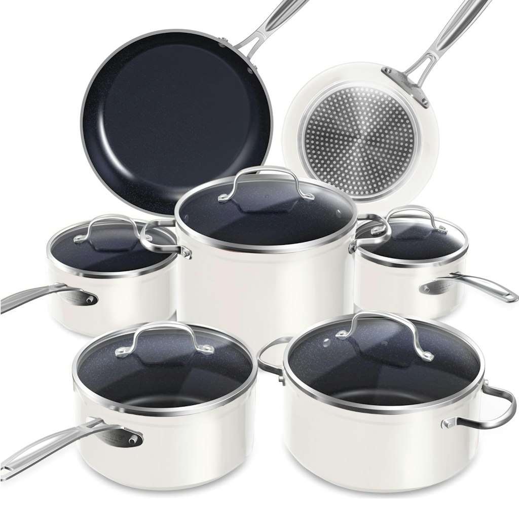Nuwave Duralon Ceramic Nonstick 12-Piece Cookware Set: $170 w/ Prime
