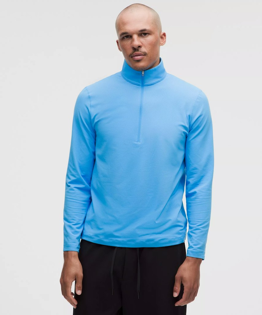 lululemon Men's Mesh Soft Jersey Half Zip: $69