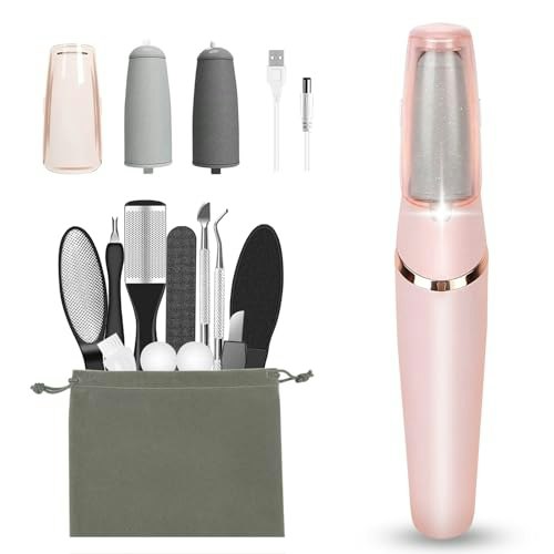 Haootadiy Electric Foot Callus Remover Pedicure Kit: $10.99