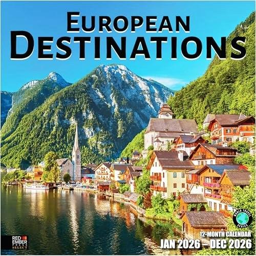 Red Ember European Destinations 2026 Wall Calendar: $30.24 Red Ember European Destinations 2026 Wall Calendar: $30.24