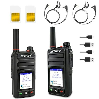 Etmy C65 4G LTE PoC Walkie Talkie 2-Pack for $87 + free shipping