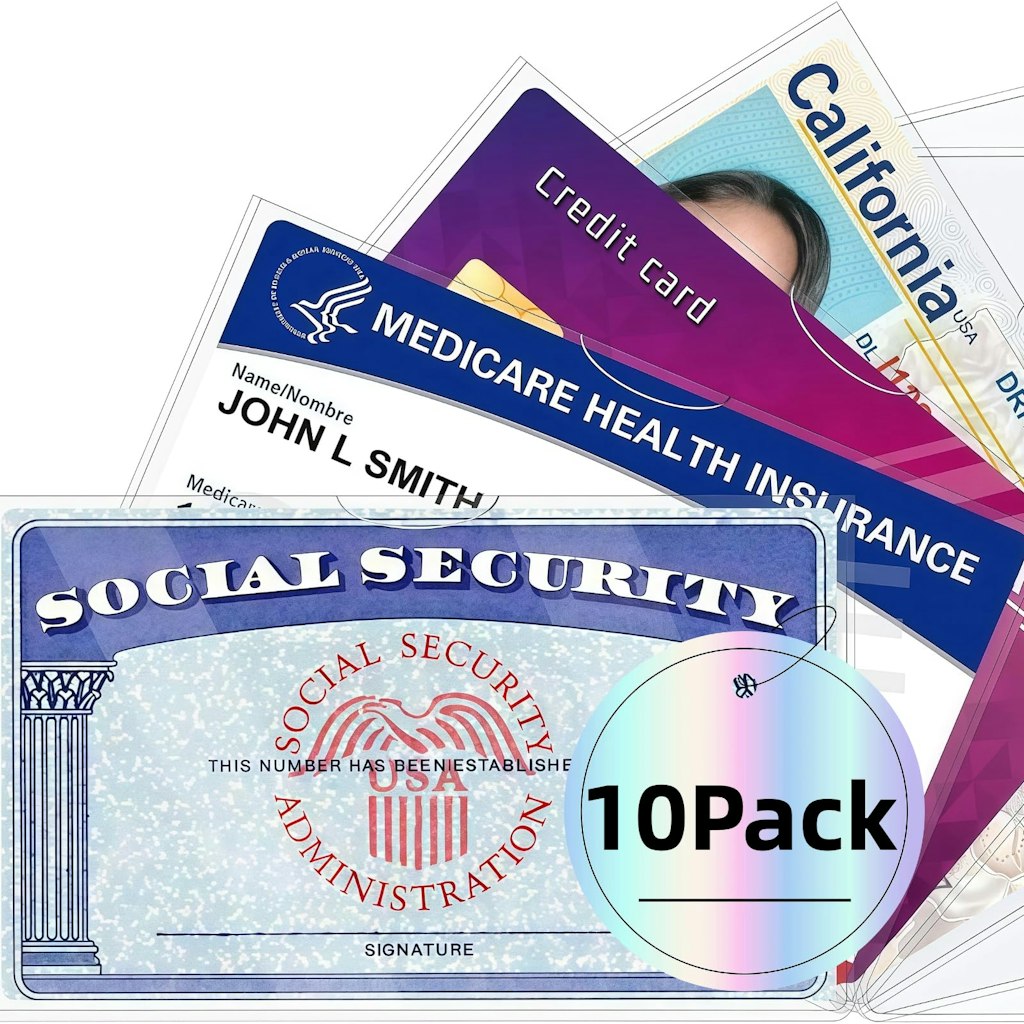 PVC Transparent Card Sleeve 10-Pack: 91 cents