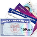 PVC Transparent Card Sleeve 10-Pack: 91 cents + free shipping w/ $25