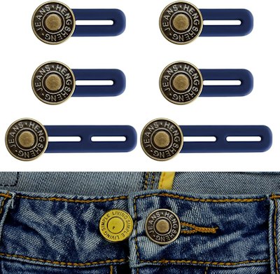 Jean Button Extender 6-Pack for $2 + free shipping w/ $25