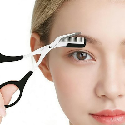 Eyebrow Trimmer Scissors for $1 + free shipping w/ $25
