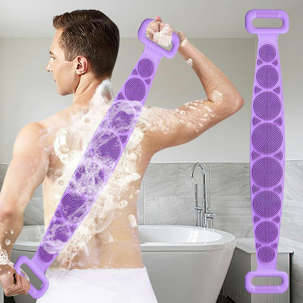 Silicone Back Scrubber: $1.35