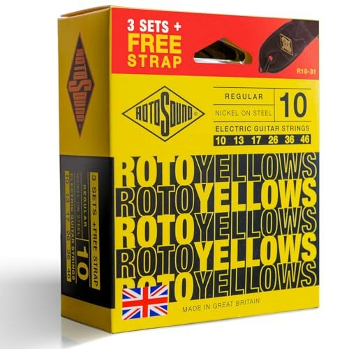 Rotosound R10 Electric Guitar Strings 3-Pack: $26.75 Rotosound R10 Electric Guitar Strings 3-Pack: $26.75