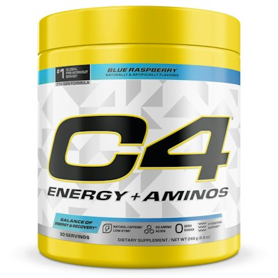C4 Energy + Aminos Powder for Muscle Recovery 30 Servings for $19 w/ Subscribe & Save + free shipping w/ Prime