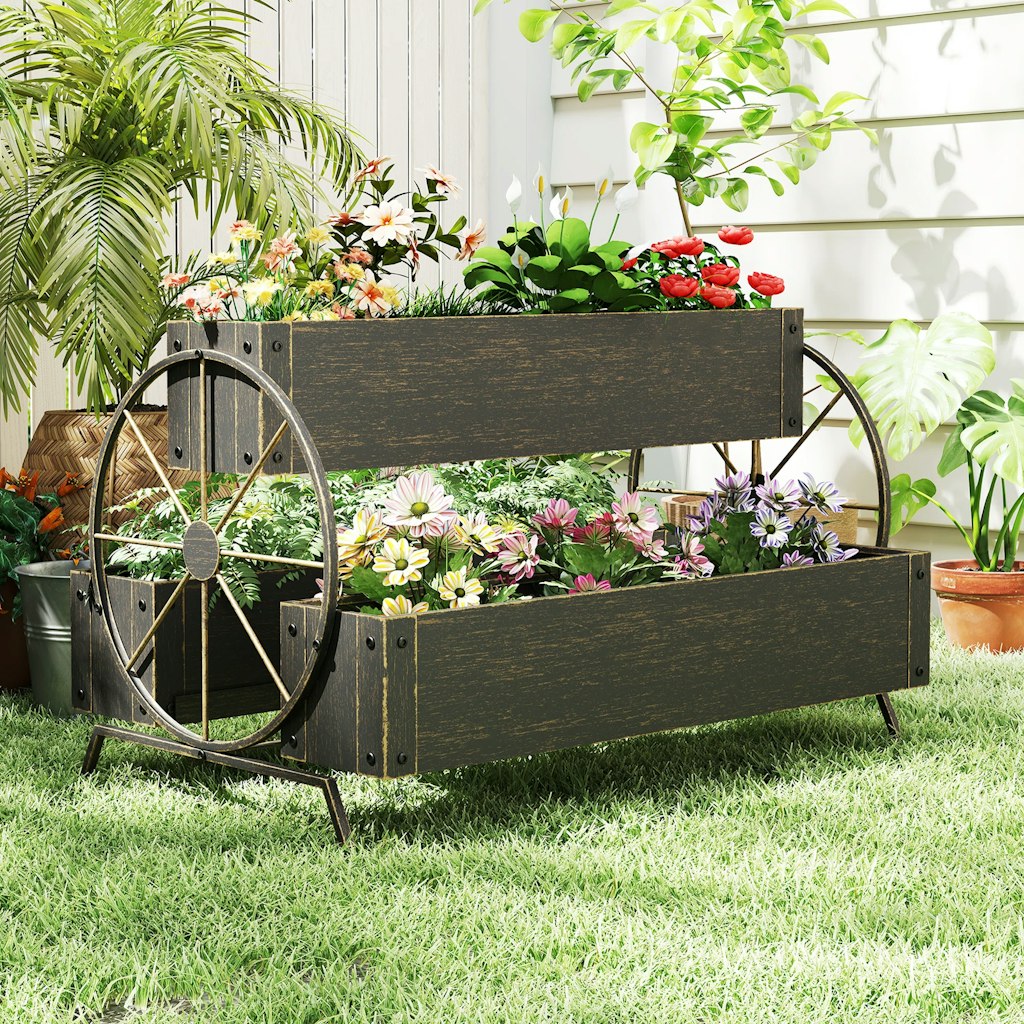 Williston Forge 3-Tier Metal Planter Box: $40