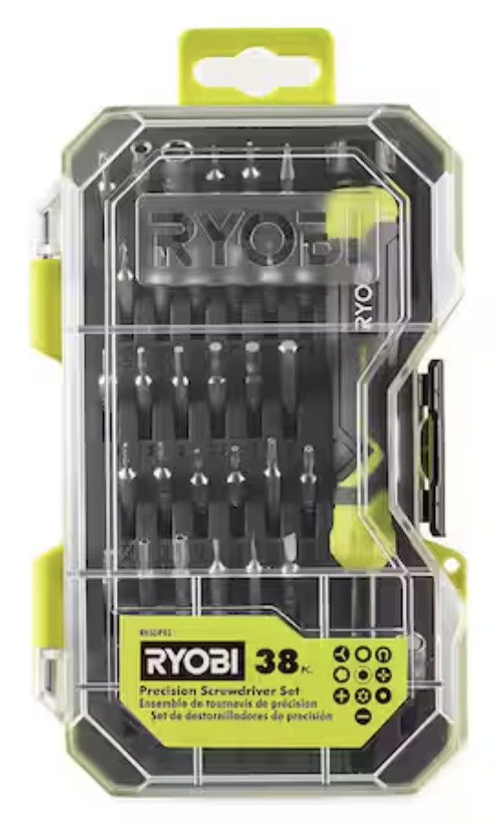 Ryobi 38-Piece Precision Screwdriver Set: $9.97