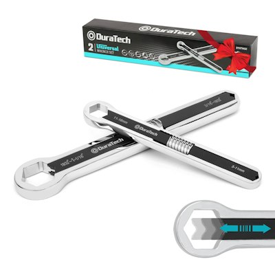 Duratech 8" & 10" 44-in-2 Adjustable Wrench Set for $22 + free shipping w/ Prime