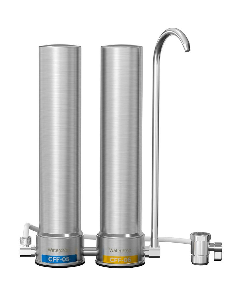 Waterdrop CTF-09 Dual-Stage Silver Ions Water Filter for Sink Faucet: $90