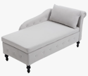 Willa Arlo Interiors Eastham 58" Velvet Storage Chaise Lounge for $190 + free shipping