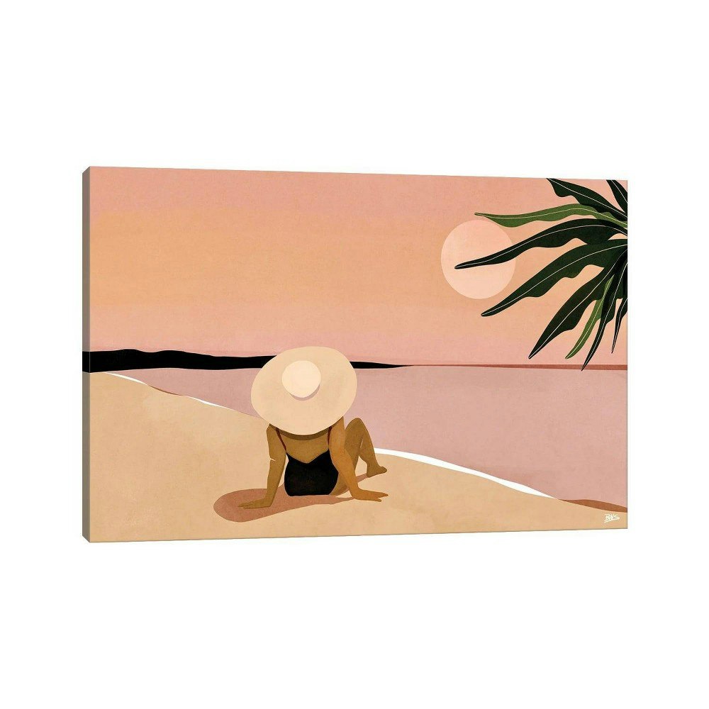 12" x 18" Beach Gaze by Bria Nicole Canvas Art: $53.99 12" x 18" Beach Gaze by Bria Nicole Canvas Art: $53.99