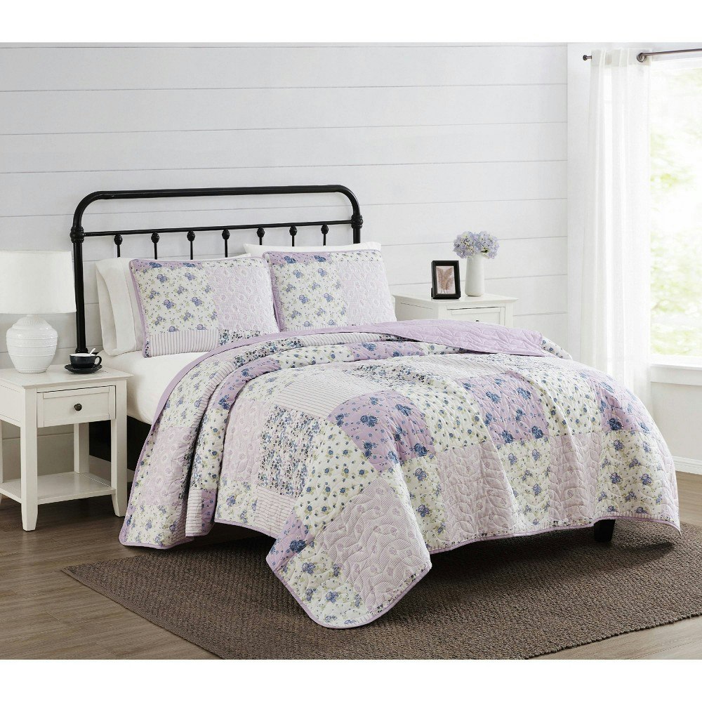Cannon Elissa King 3-Piece Patchwork Quilt Set: $89.99 Cannon Elissa King 3-Piece Patchwork Quilt Set: $89.99