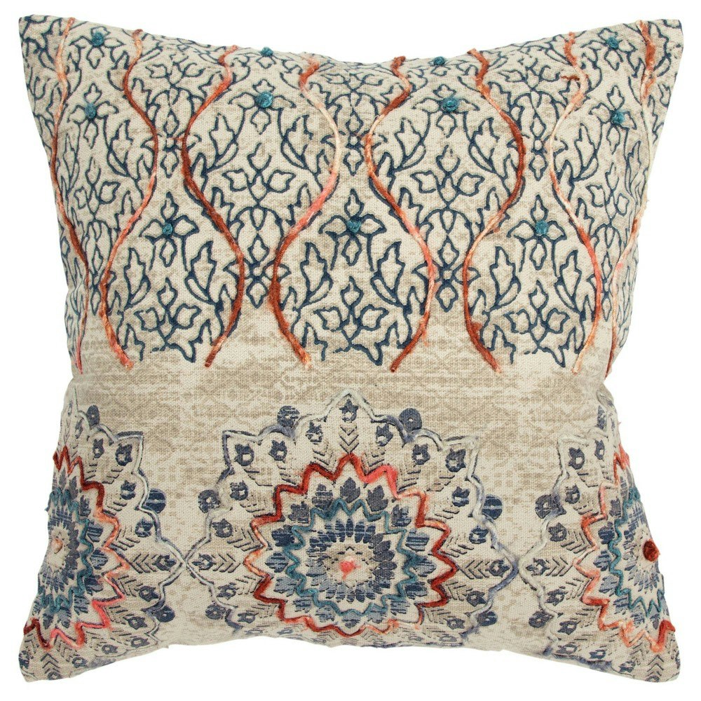 Rizzy Home 20"x20" Medallion Abstract Throw Pillow: $43.85 Rizzy Home 20"x20" Medallion Abstract Throw Pillow: $43.85