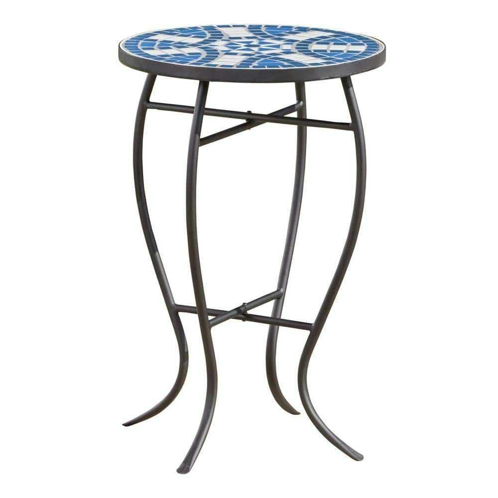 Blue Metal Outdoor Tile-Top Side Table: $115.87 Blue Metal Outdoor Tile-Top Side Table: $115.87