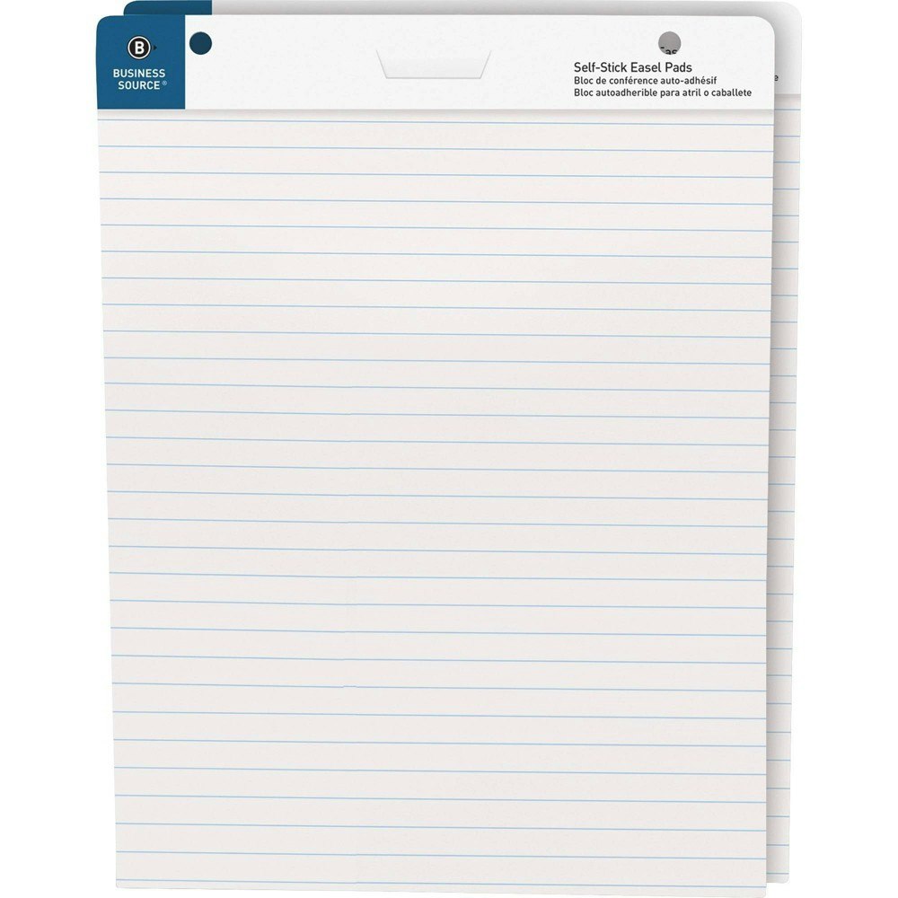 Business Source 25"x30" Lined Self Stick Easel Pads: $43.99 Business Source 25"x30" Lined Self Stick Easel Pads: $43.99