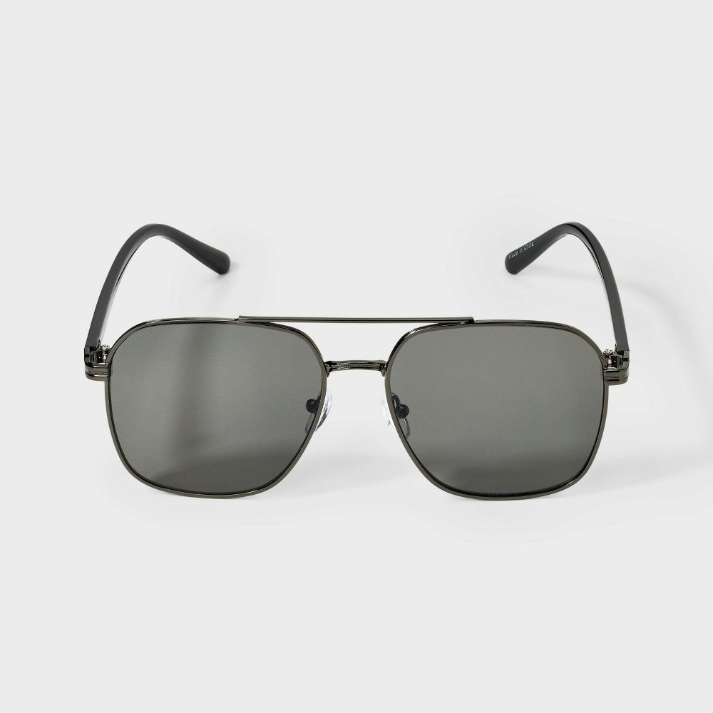 Goodfellow & Co Men's Square Aviator Metal Sunglasses: $18 Goodfellow & Co Men's Square Aviator Metal Sunglasses: $18