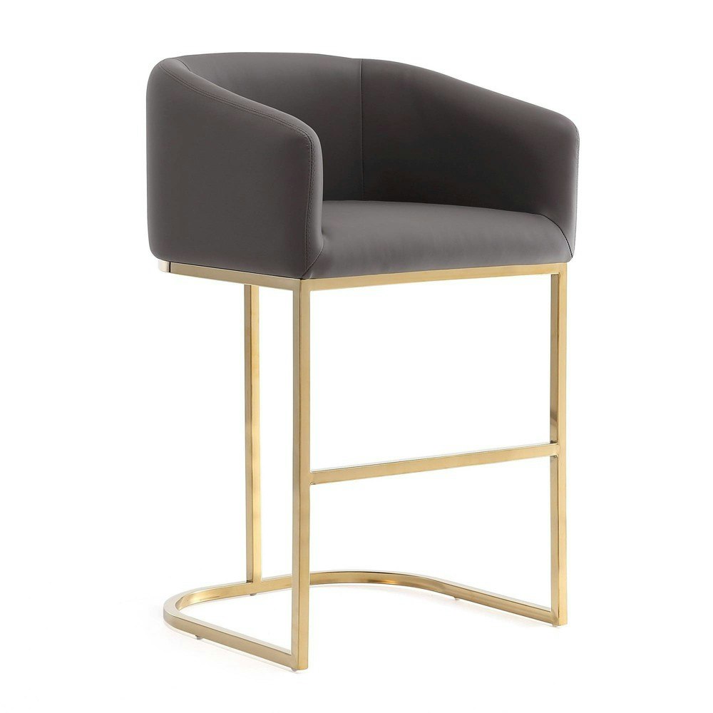 Louvre Upholstered Stainless Steel Barstool: $301.99 Louvre Upholstered Stainless Steel Barstool: $301.99