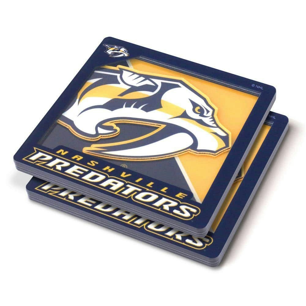 Nashville Predators 3D Logo Coaster Set: $24.99