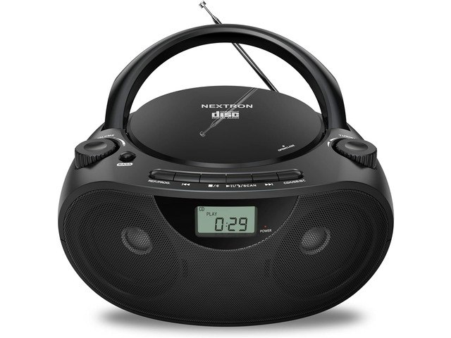 Nextron Portable Bluetooth CD Player Boombox: $59.99 Nextron Portable Bluetooth CD Player Boombox: $59.99