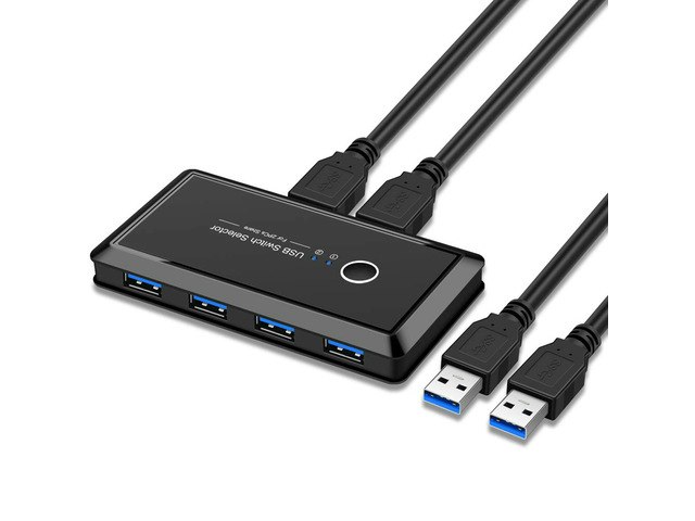 Jansicotek 4-Port USB Peripheral Switcher: $29.50 Jansicotek 4-Port USB Peripheral Switcher: $29.50
