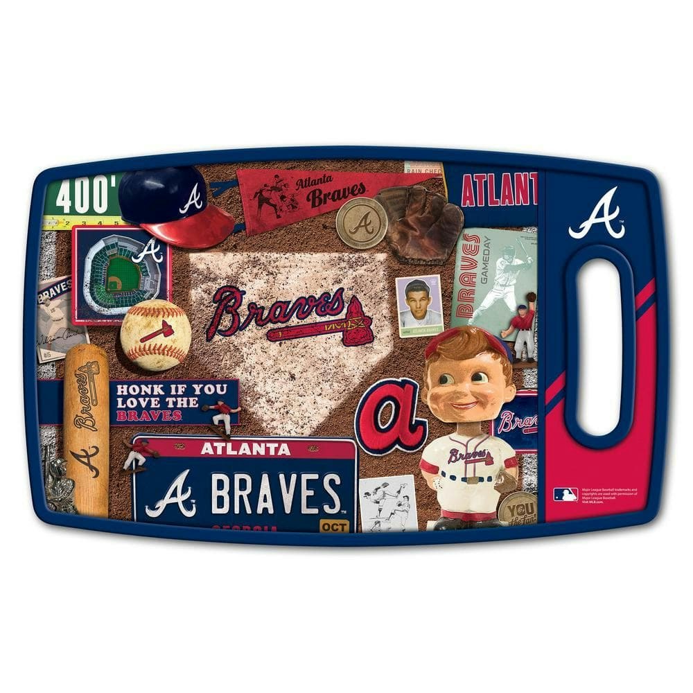 Atlanta Braves Retro Series Polypropylene Cutting Board: $24.60