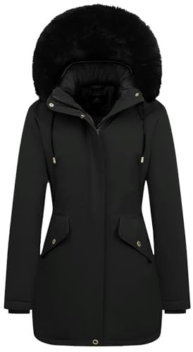 Moerdeng Women's Fleece Lined Long Puffer Jacket: $59.48