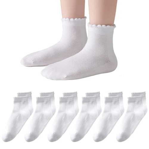 Hoomore Girls' Ruffle Ankle Socks 9-12Y: $8.49 Hoomore Girls' Ruffle Ankle Socks 9-12Y: $8.49