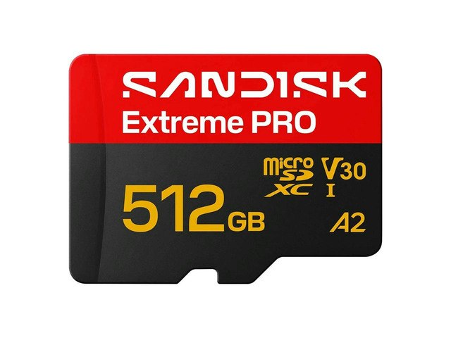 SanDisk 512GB Extreme PRO microSDXC Memory Card with Adapter: $209.99