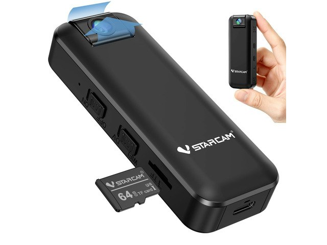2K 64GB Portable Mini Body Camera with 180° Rotating Lens: $59.99 2K 64GB Portable Mini Body Camera with 180° Rotating Lens: $59.99