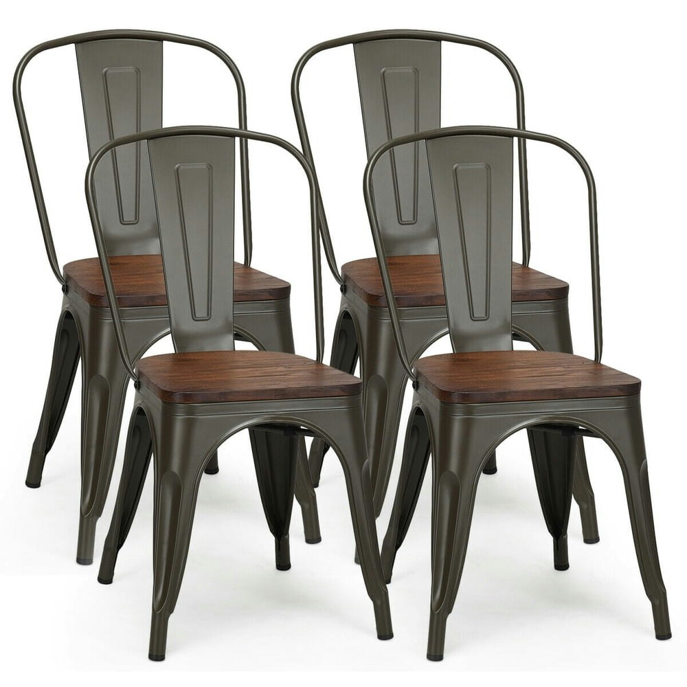 Costway Metal Dining Side Chair 4-Pack: $139.99 Costway Metal Dining Side Chair 4-Pack: $139.99