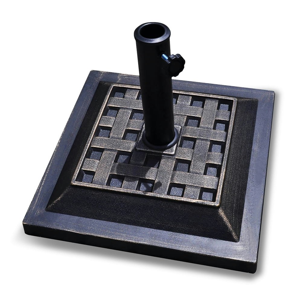 Costway 17.5-inch Square Patio Umbrella Base Stand: $44.99 Costway 17.5-inch Square Patio Umbrella Base Stand: $44.99