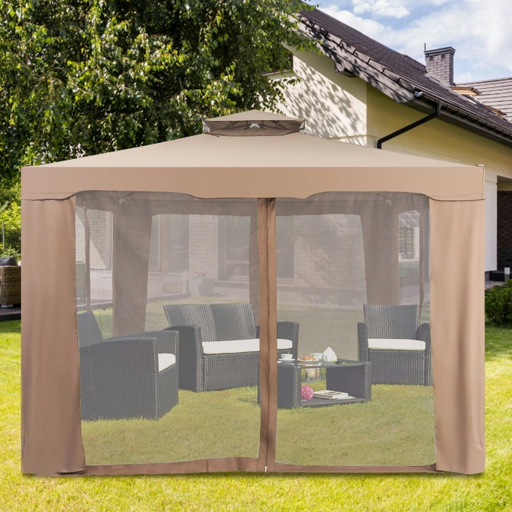Costway 10x10-Foot 2-Tier Canopy Gazebo Tent: $110.05 Costway 10x10-Foot 2-Tier Canopy Gazebo Tent: $110.05