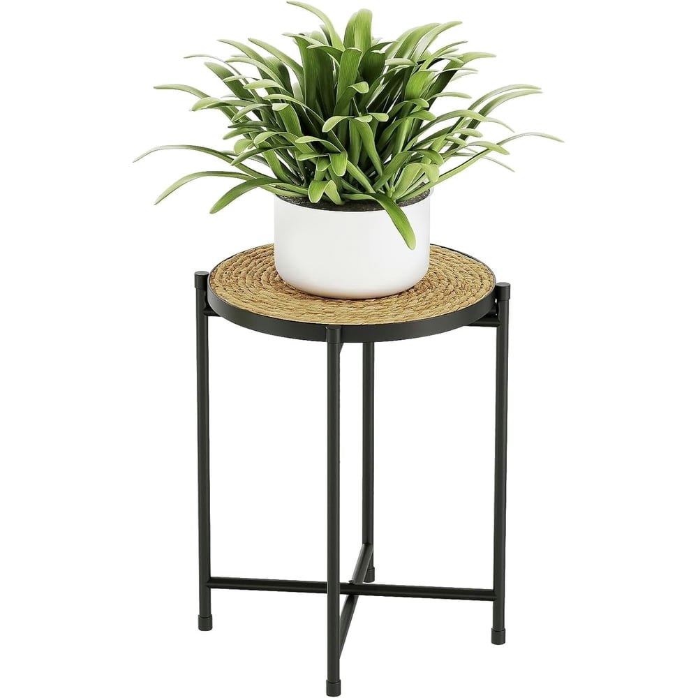 Bamworld Round Metal Plant Stand: $18.04 Bamworld Round Metal Plant Stand: $18.04